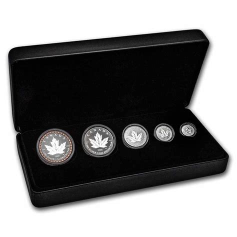 Buy 2023 5 Coin Canadian Silver Maple Leaf Set | APMEX