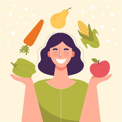 Smiling woman with vegetables and fruits in his hands.Healthy food,concept of diet,raw food diet ...