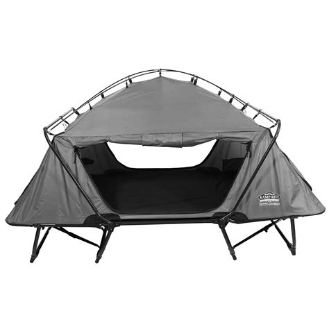 Kamp-Rite 2 Person Folding Off the Ground Camping Bed Double Tent Cot, Gray | eBay