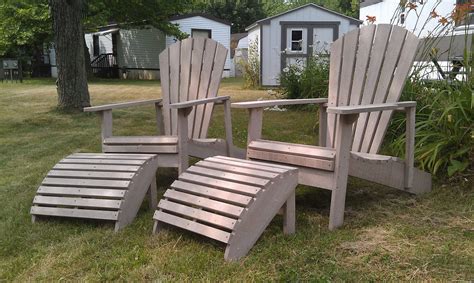 Adirondack Chairs made from reclaimed composite decking. So in a sense, the recycled materials ...