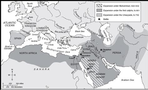 Map Of The Islamic Empire