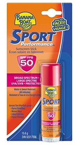 Buy Banana Boat Sunscreen Sport Performance Broad Spectrum Sun Care Sunscreen Stick - SPF 50, 0. ...