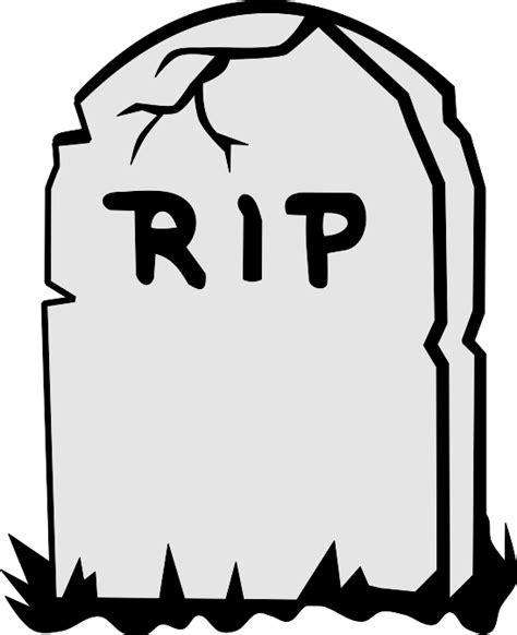 Rip Tombstone Clip Art at Clker.com - vector clip art online, royalty free & public domain