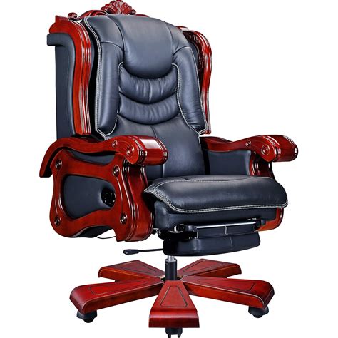 Amazon.com: PENN EXECUTIVE CHAIRS - Fully Reclining Genuine Leather with Solid Wood (450 Lbs ...