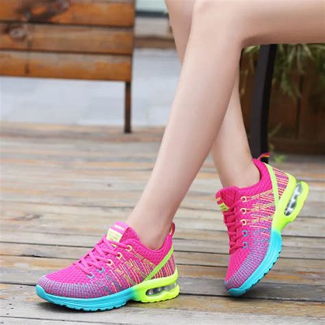 Female Tennis Sneakers 2018 Designer Air Cushion Sewing Sports Shoes ...