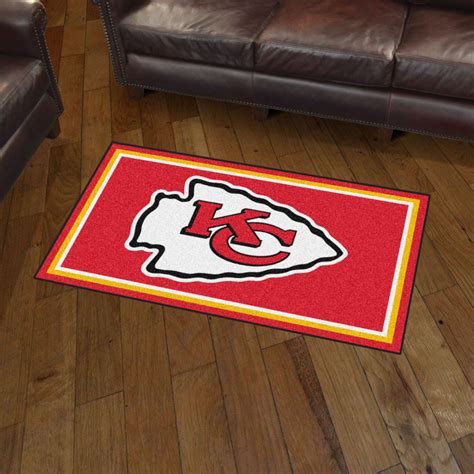 3' x 5' Kansas City Chiefs Red Rectangle Rug - Floor Rug - Area Rug - NFL