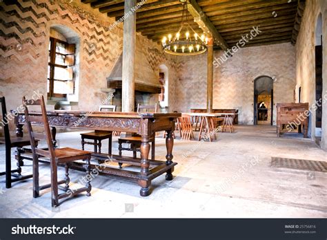 Interior Refectory Hall Fireplace Castle Medieval 스톡 사진 25756816 | Shutterstock