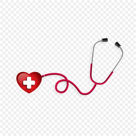 Cute Stethoscope Clipart Transparent Background, Cute Wind Stethoscope Free Element, Stethoscope ...