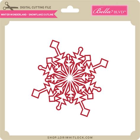 Hello Winter with Snowflakes - Lori Whitlock's SVG Shop