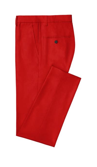 Stretch intense red slim fit Trousers