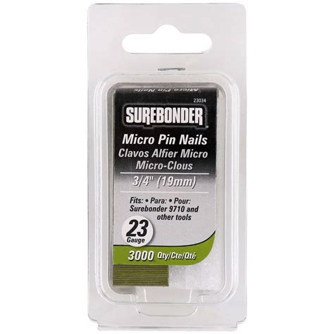 Pin Nails, 3/4" Length 23 Gauge (23034) - Surebonder