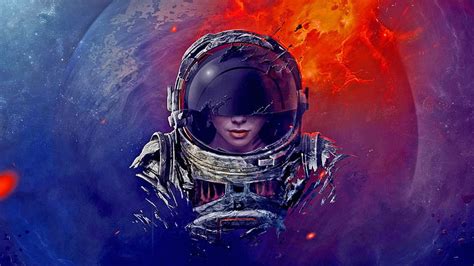 HD wallpaper: astronaut HD wallpaper, astronaut on the moon with e\arth ...