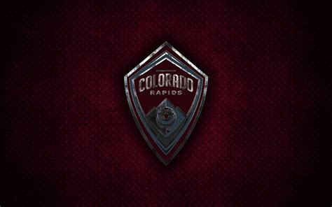 Download wallpapers Colorado Rapids, 4k, metal logo, creative art ...