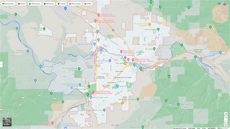 Missoula, Montana Map