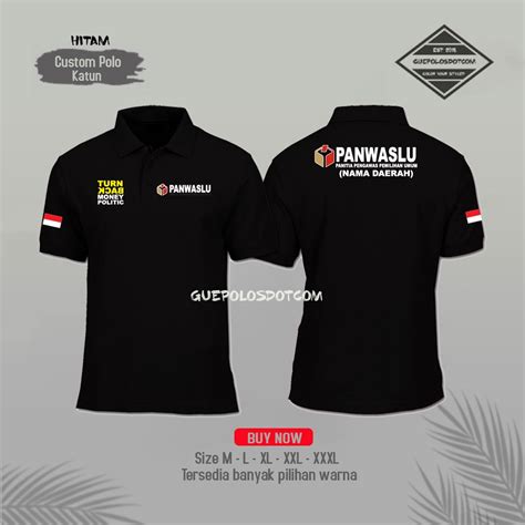 Jual TYPE A03 - Polo pawaslu - Baju kerah panwaslu - LOGO PANWASLU DAN ...