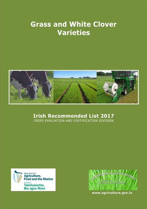 (PDF) Grass and White Clover Varieties - Agriculture · PDF fileGrass and White Clover Varieties ...