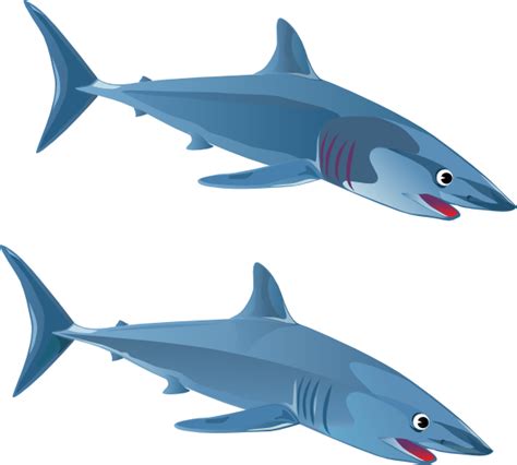 Blue Shark Clip Art at Clker.com - vector clip art online, royalty free & public domain