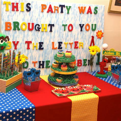 Sesame Street Party Background