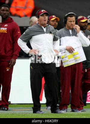 Washington Redskins head coach Jay Gruden watches during an NFL ...