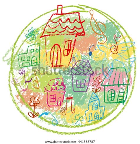 Illustration Fun House Stock Vector (Royalty Free) 441588787 | Shutterstock