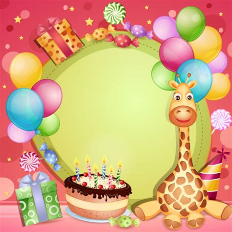 Happy birthday baby cards cute design vector Vectors graphic art designs in editable .ai .eps ...