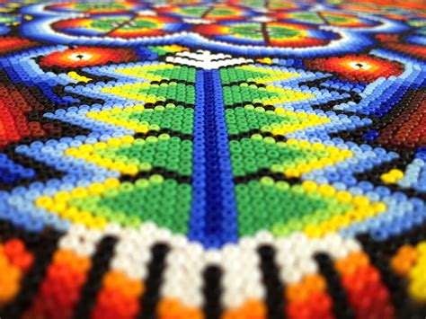 Huicholes Craft Board 8 | Bead work, Huichol art, Embroidered ...