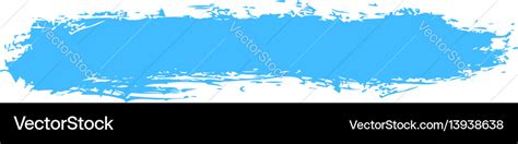 Blue paint brush stroke Royalty Free Vector Image