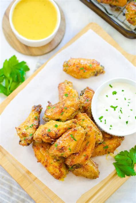 Crispy Honey Mustard Wings | Buns In My Oven