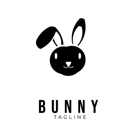 Logo design template, with bunny icon 19010954 Vector Art at Vecteezy