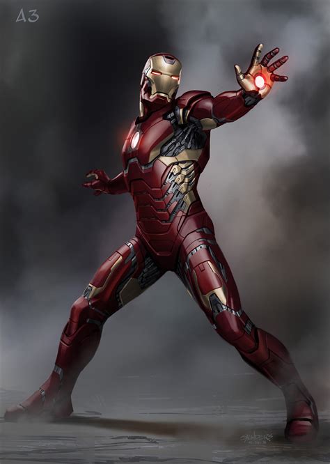 Incredible IRON MAN 3 Concept Art by Phil Saunders « Film Sketchr