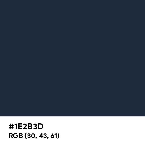 Steel Blue (RAL) color hex code is #1E2B3D