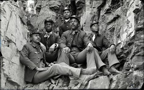 Buffalo Soldiers at Fort Missoula, ca. 1900 (Univ. of Montana Library)