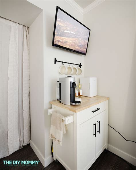 Bedroom Coffee Station Ideas - Perfect DIY Corner Bar! | The DIY Mommy