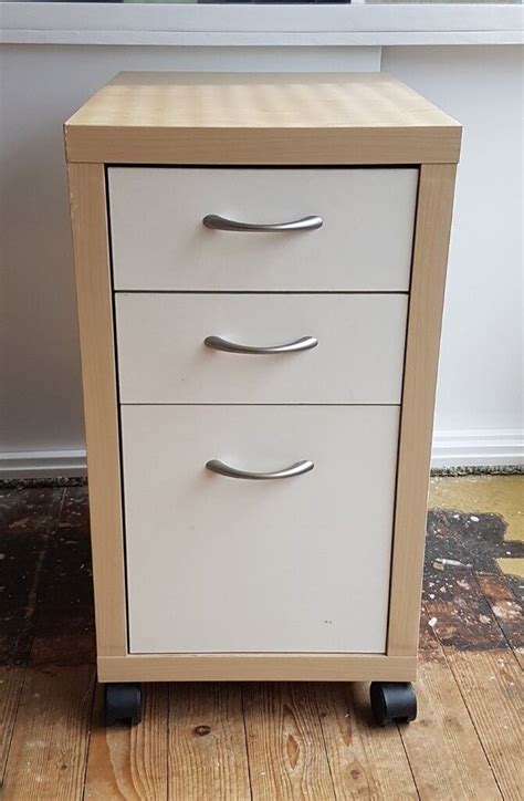 IKEA Birch & White "Mikael" Office Drawer Unit / Filing Cabinet on ...