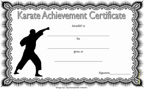 Karate Certificate Template 7 | Paddle Templates