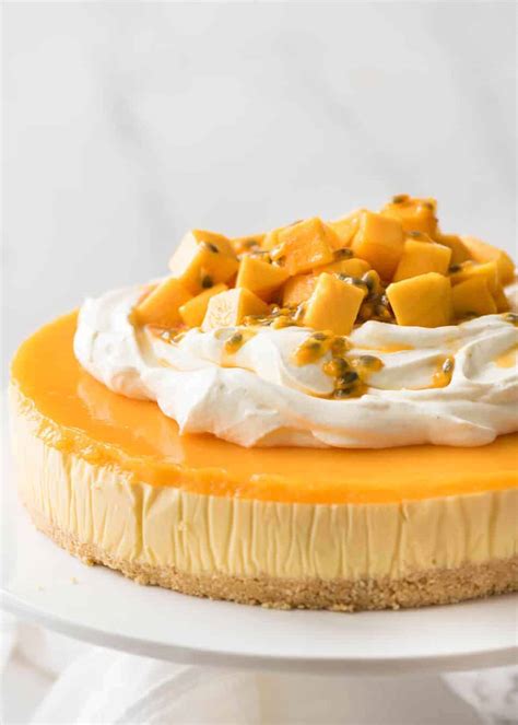 No Bake Mango Cheesecake | RecipeTin Eats