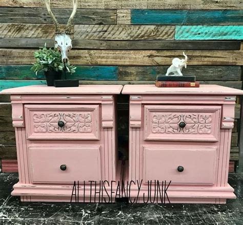 Pink Furniture Paint Color: MudPaint Vintage Furniture Paint