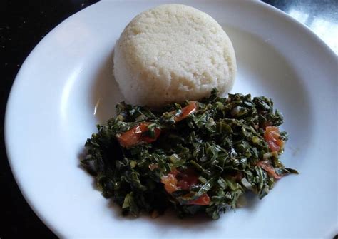 Sukuma wiki& Ugali#localfoodcontest_Kisumu Recipe by Roopal Mandavia ...