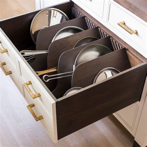 Get Your Kitchen Organized with walnut drawer diagonal dividers for Pan storage by Studio ...