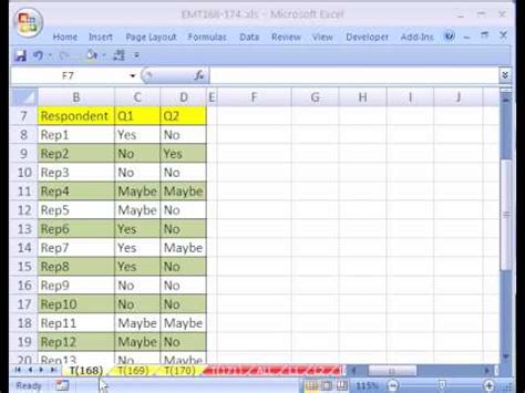 Excel Magic Trick #168: Cross Tabulation For a Survey – Advanced Excel Tips & Tricks