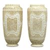 Antique Glass, English Glass, Webb Ivory Cameo Glass Vases | M.S. Rau