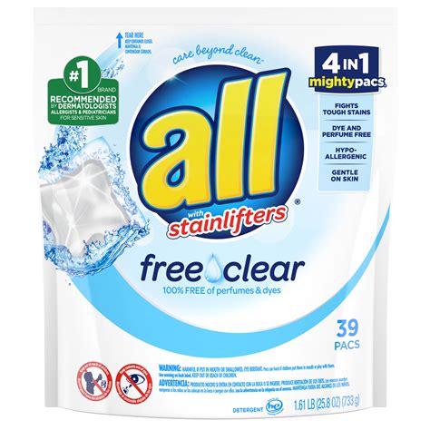 all Free Clear Mighty Pacs HE Laundry Detergent - Original - Shop Detergent at H-E-B