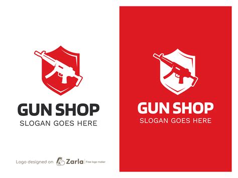 Gun Shop Logo by Zarla logo maker on Dribbble