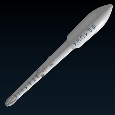 spacex falcon 9 3d blend