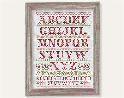 Cross Stitch Alphabet Sampler - Cross Stitch Patterns