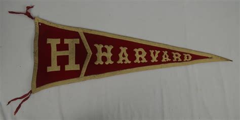 Lot Detail - Vintage c. 1920's Harvard Crimson Felt Pennant