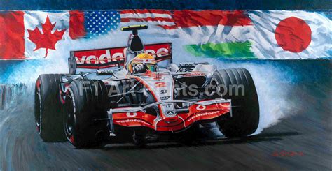 Hamilton 4 Wins Rookie Year at f1artprints.com The man who was seemingly groomed from birth to ...