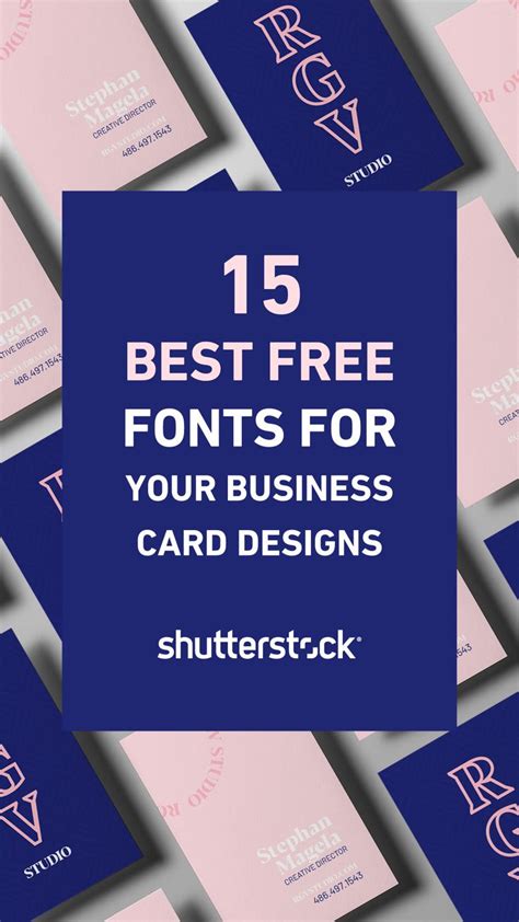 15 Best Free Fonts for Your Business Card Designs | Business card fonts ...