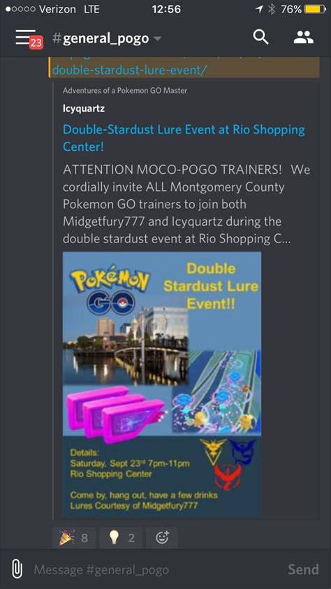 Lure Event at Rio Gaithersburg tonight!! 7pm-??? : r/Pokemongo_DC