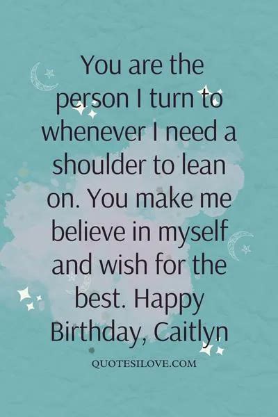 Happy Birthday Caitlyn Quotes and Wishes - Quotes I Love